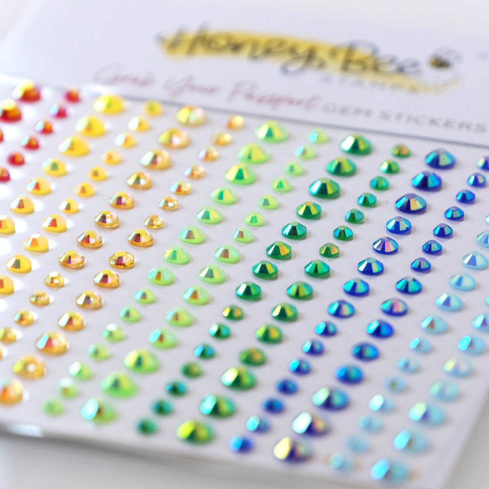 Honey Bee Grab Your Passport Gem Stickers hbgs-048 Detailed Product View