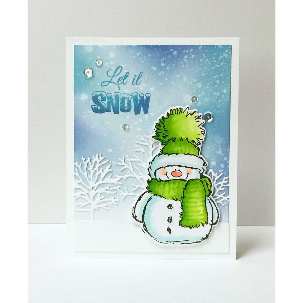 Penny Black Rubber Stamp SNOWY 2521K snow