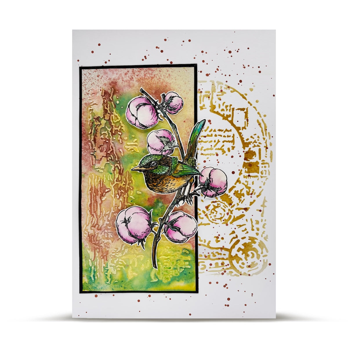 AALL & Create Nebula Nexus 6x6 Stencil 245 bird