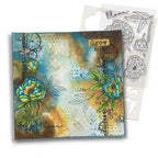 Polkadoodles Peony Bloom & Grow Clear Stamps pd8749 grow flowers