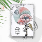 Polkadoodles Quirky Flower 1 Clear Stamp pd8768 special wish