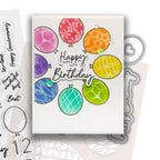 Polkadoodles Switchables Squares and Rectangles Stencil pd8908 birthday