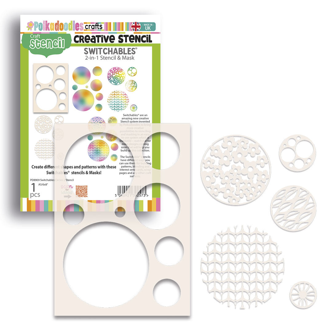 Polkadoodles Switchables Circles Stencil and Masks II pd8909