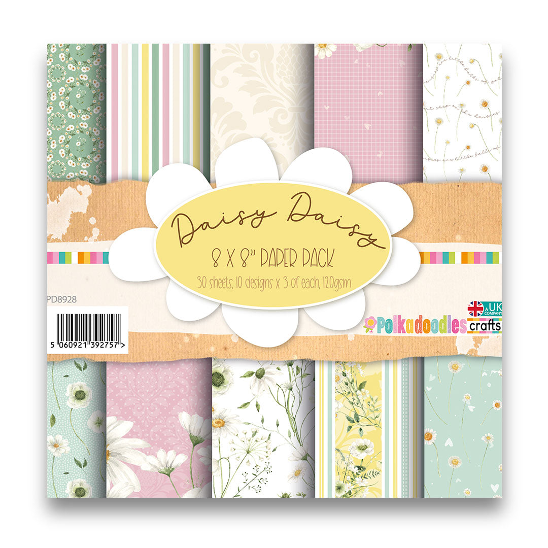 Polkadoodles Daisy Daisy 8x8 Paper Pack pd8928