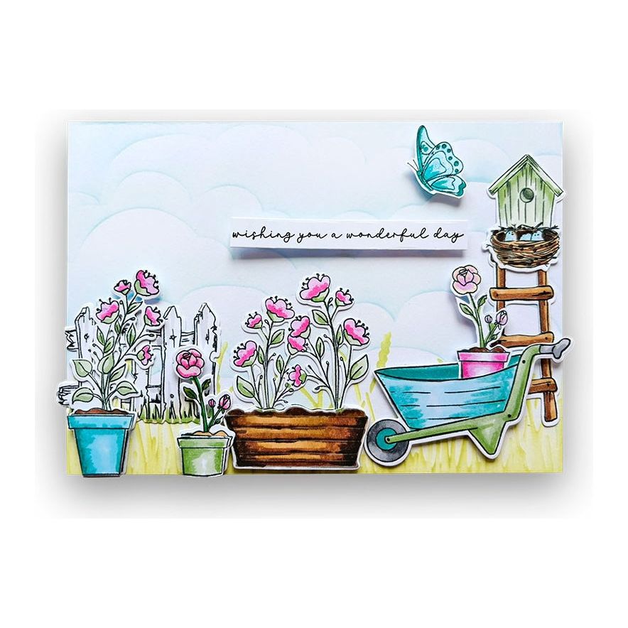 Polkadoodles Garden Therapy Clear Stamps pd8931