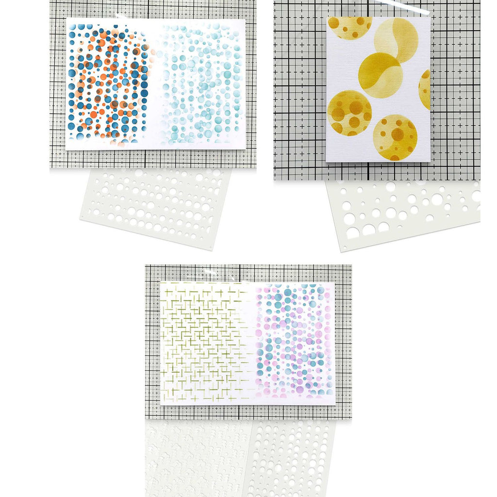 Polkadoodles Bubbleicious Emboss-Ink Stencil pd9094