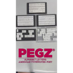 PEGZ V2 American Typewriter Font Connectable Alphabet Stamp Trays cu-v265753 Video