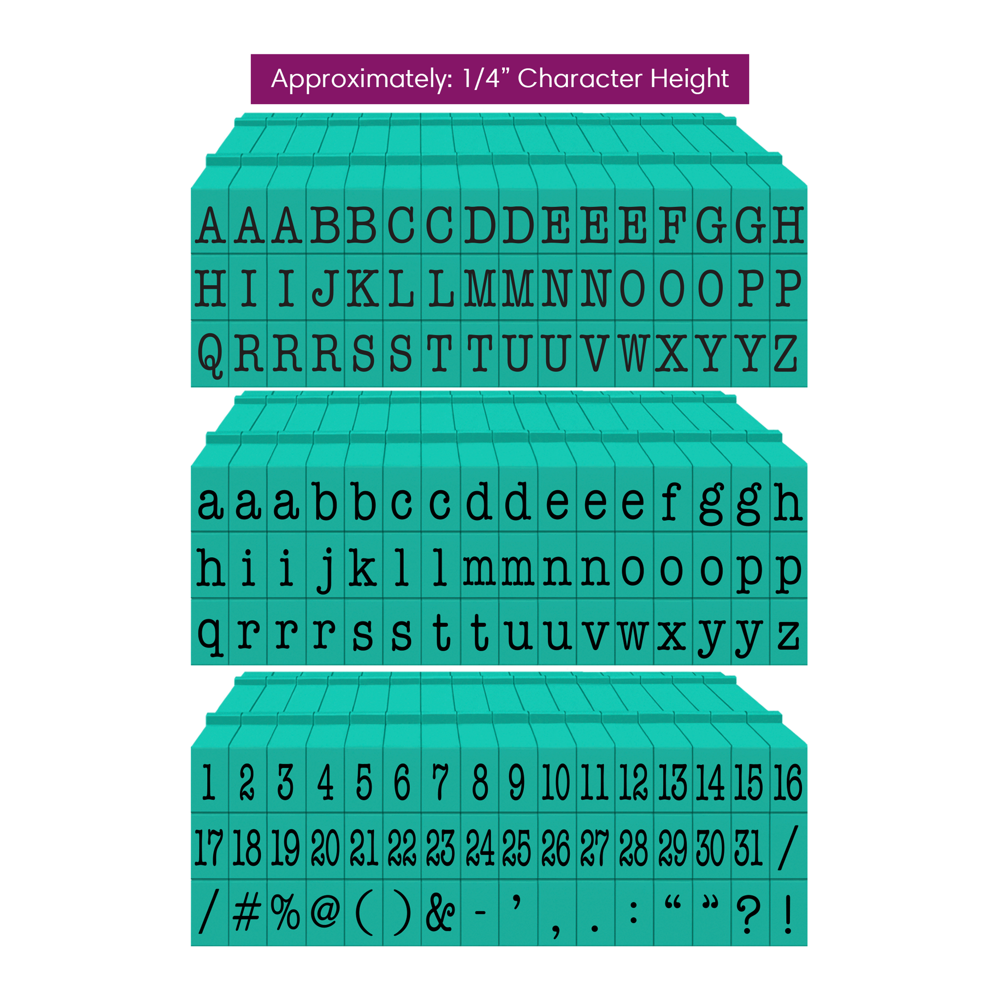 PEGZ V2 American Typewriter Font Connectable Alphabet Stamps cu-v261953