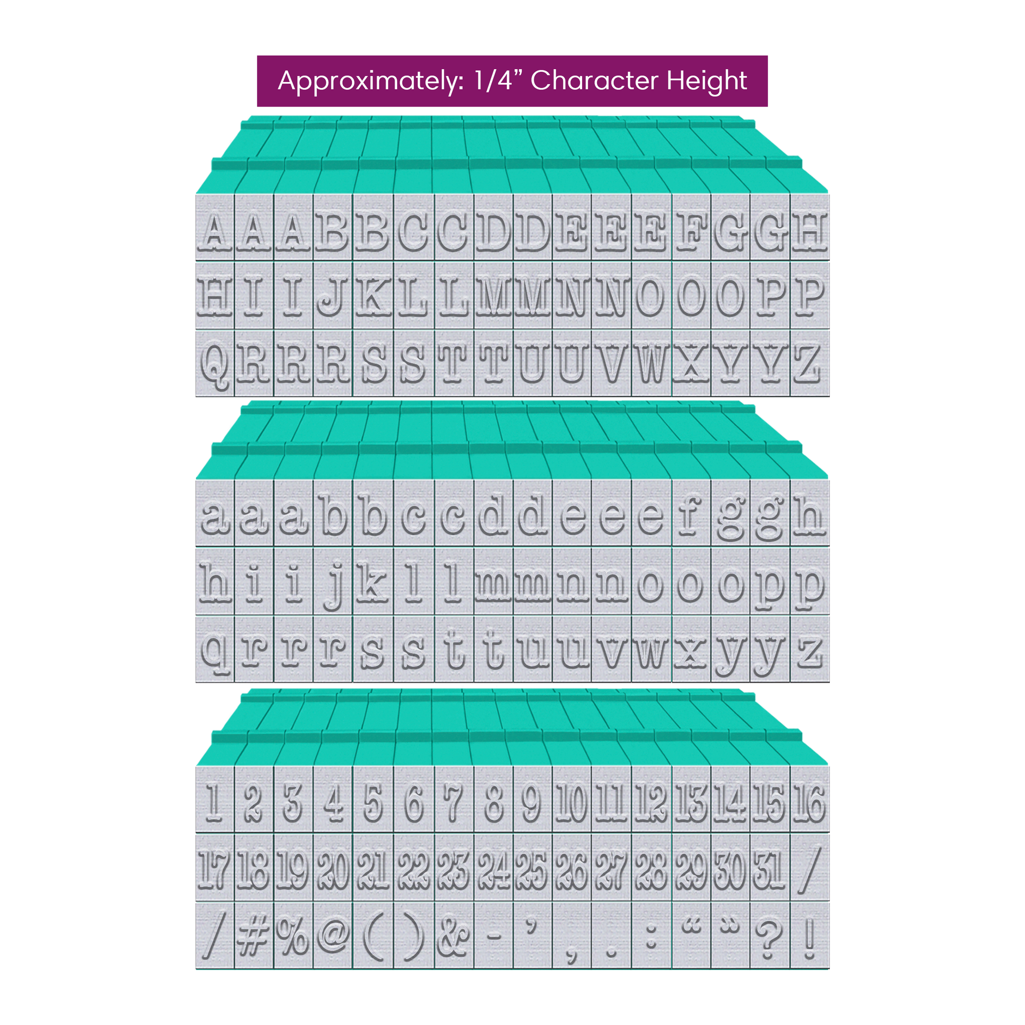 PEGZ V2 American Typewriter Font Connectable Alphabet Stamps cu-v261953 Product Image