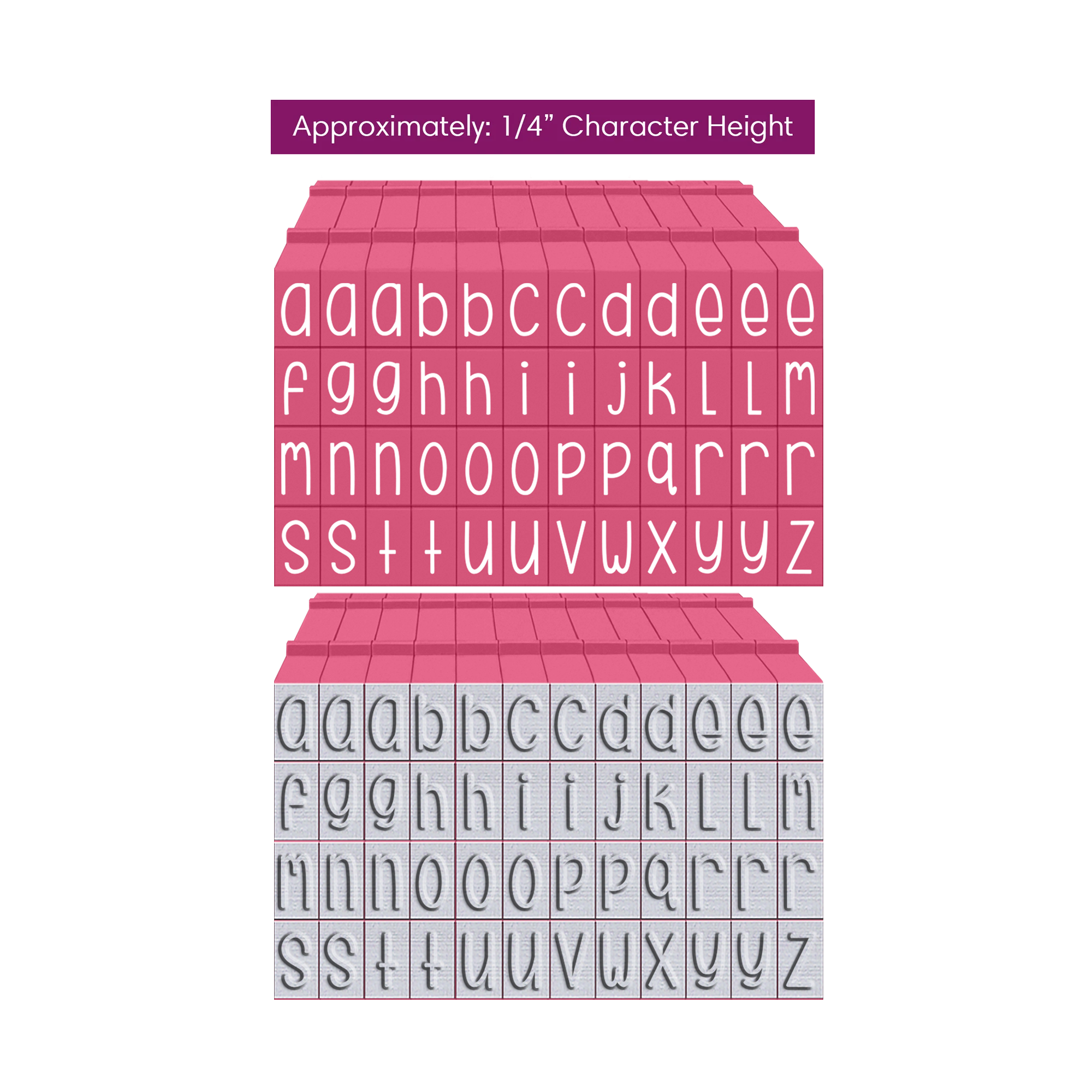 PEGZ V2 Lowercase Curvy Girl Font Connectable Alphabet Stamps cu-v263780