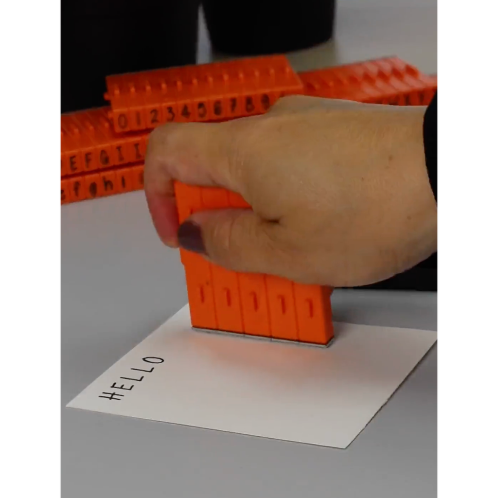 PEGZ V2 Orange Crush Font Connectable Alphabet Stamps cu-v263766 Alternate Lifestyle Image