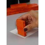 PEGZ V2 Orange Crush Font Connectable Alphabet Stamps cu-v263766 Lifestyle Alternate Image