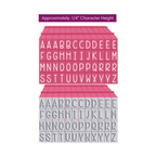 PEGZ V2 Uppercase Curvy Girl Font Connectable Alphabet Stamps cu-v263773
