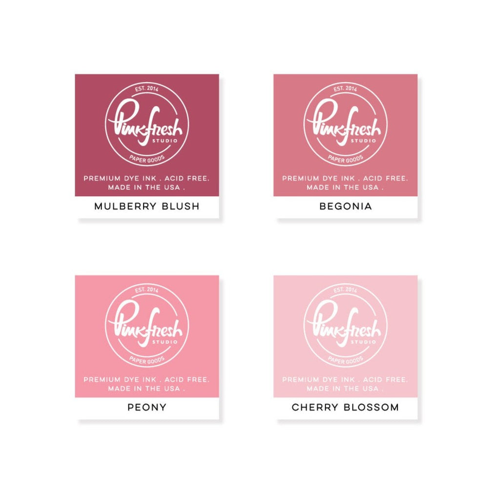 PinkFresh Studio Rose Garden Dye Ink Pad Cube Pack pfdic19