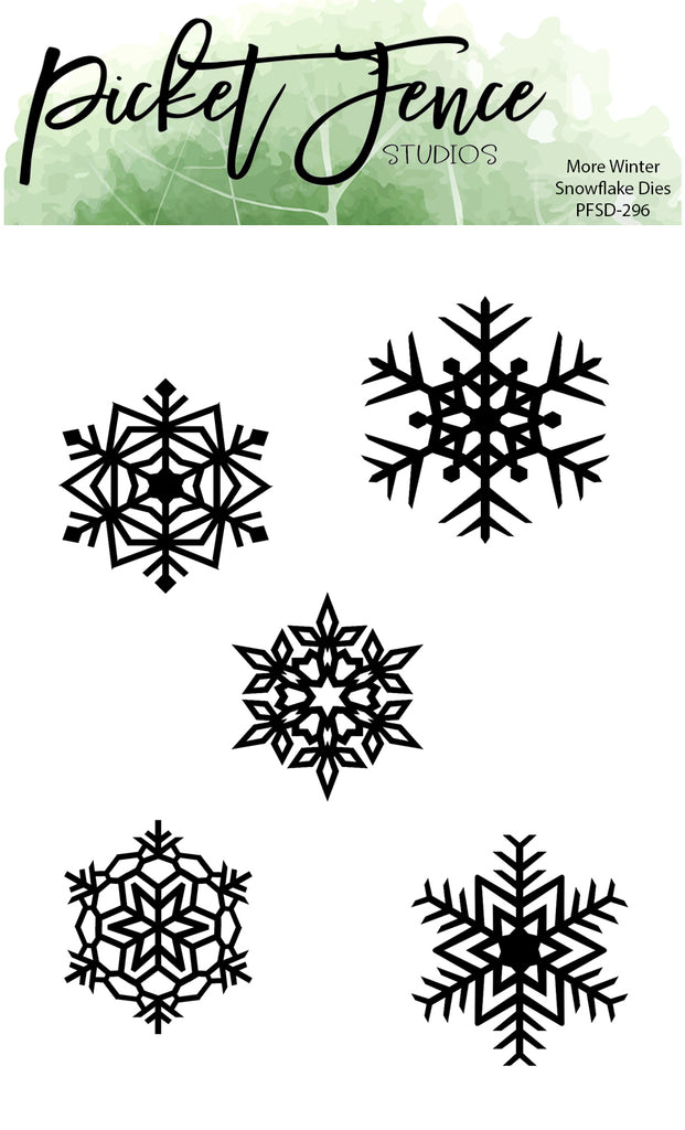 Picket Fence Studios More Winter Snowflake Dies pfsd-296