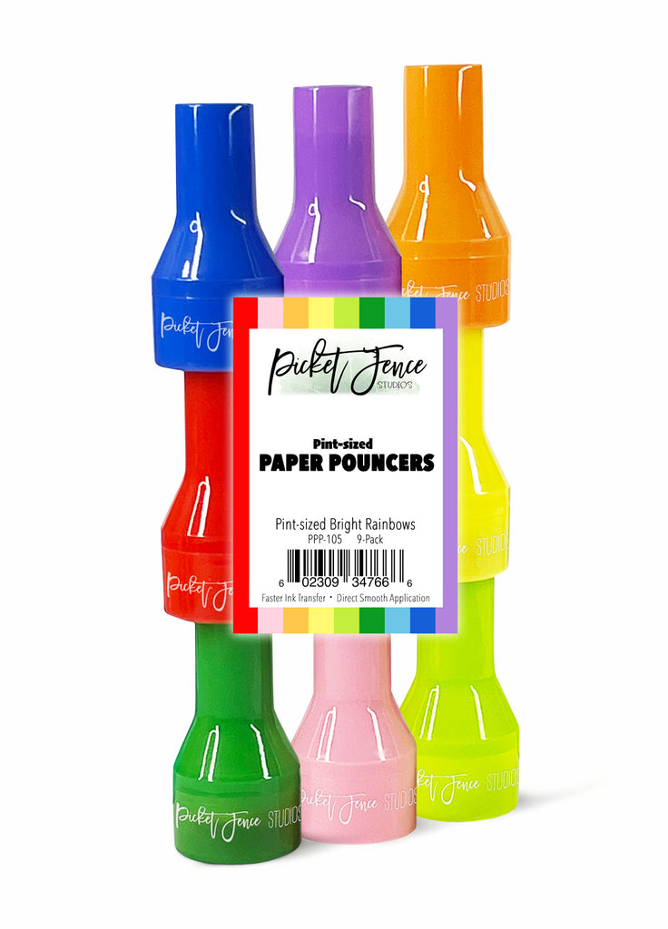 Picket Fence Studios Pint-Sized Paper Pouncers Bright Rainbow ppp-105