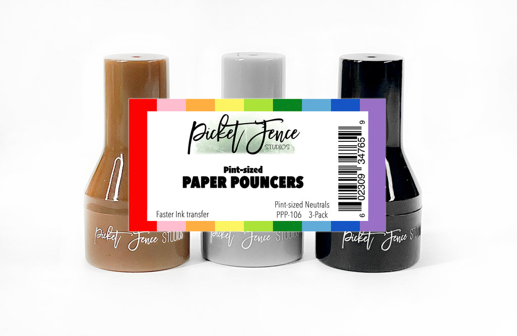 Picket Fence Studios Pint-sized Paper Pouncers Neutrals ppp-106