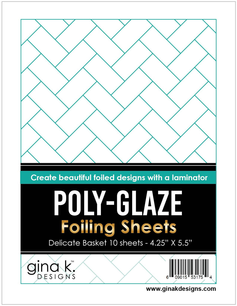Gina K Designs DELICATE BASKET Poly-Glaze Foiling Sheets pgfdb