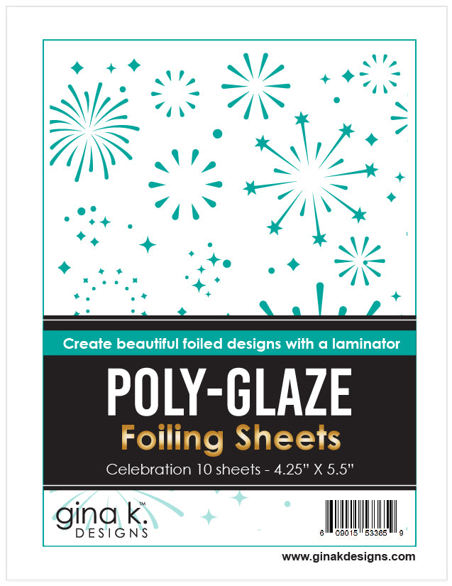 Gina K Celebration Poly-Glaze Foiling Sheets 