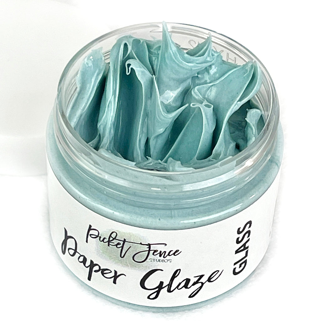 Picket Fence Studios Paper Glaze Glass Sea Glass Green pgg-101 close up