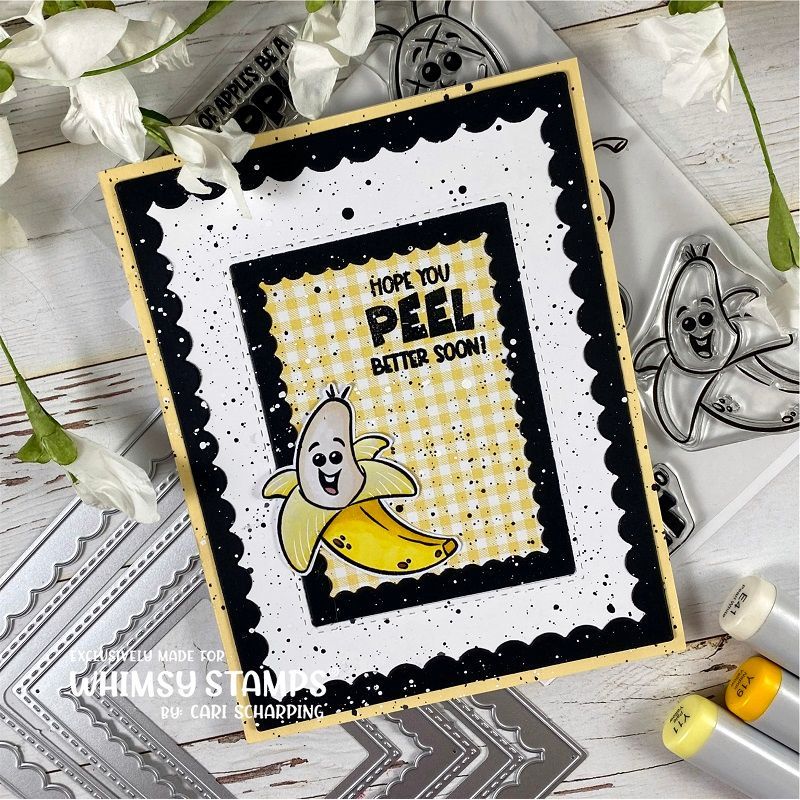 Whimsy Stamps Fun Fruit Clear Stamps KHB203 banana