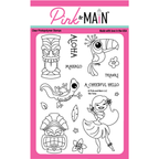 Pink and Main Tiki Times Clear Stamps PM0621