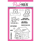 Pink and Main Top Dog Clear Stamps PM0627
