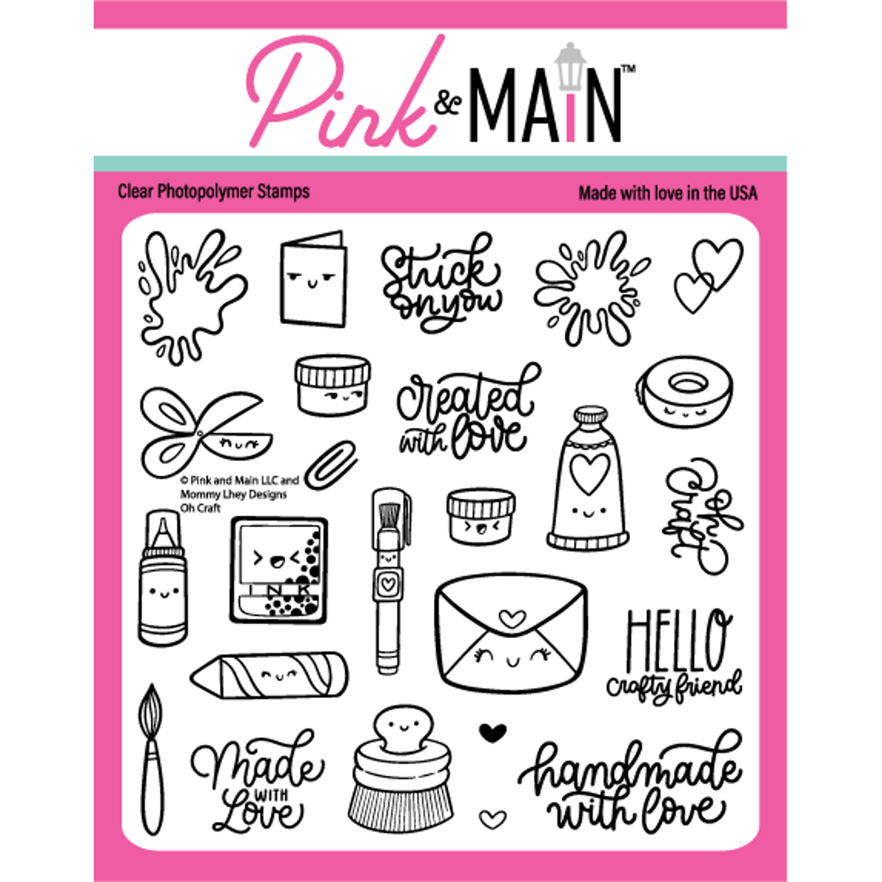 Pink and Main Oh Craft Clear Stamps pm0655