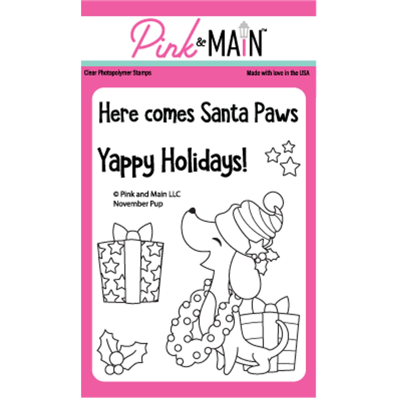 Pink & Main November Pups Clear Stamp Set Pink & Main November Pups Clear Stamp Set