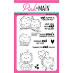 Pink and Main Owl My Love Clear Stamps pm0665