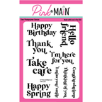 Pink and Main Take Care Clear Stamps pm0684