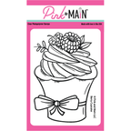 Pink and Main Berry Cupcake Clear Stamp pm0689