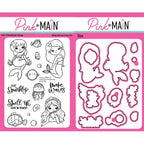 Pink and Main Stay Sparkly Clear Stamp and Die Set
