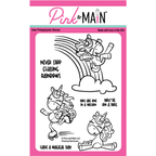 Pink and Main Chasing Rainbows Clear Stamps pm0717