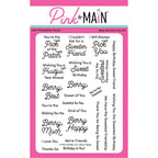Pink and Main Berry Happy Clear Stamps pm0789