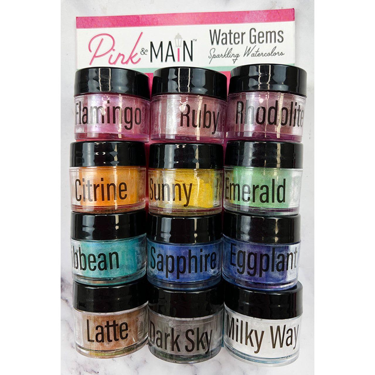 Pink and Main Water Gems Sparkling Watercolors Set 1 PME095