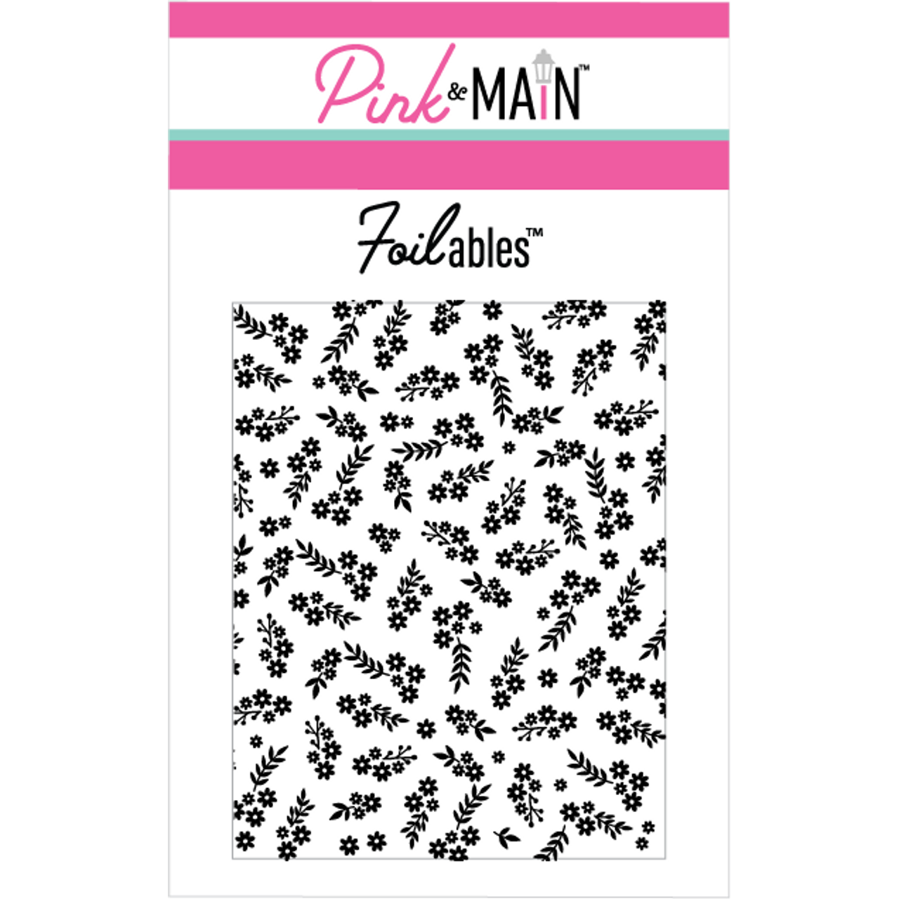 Pink and Main Petite Flowers 4 X 5.25 inch Foilable Panels PMF072