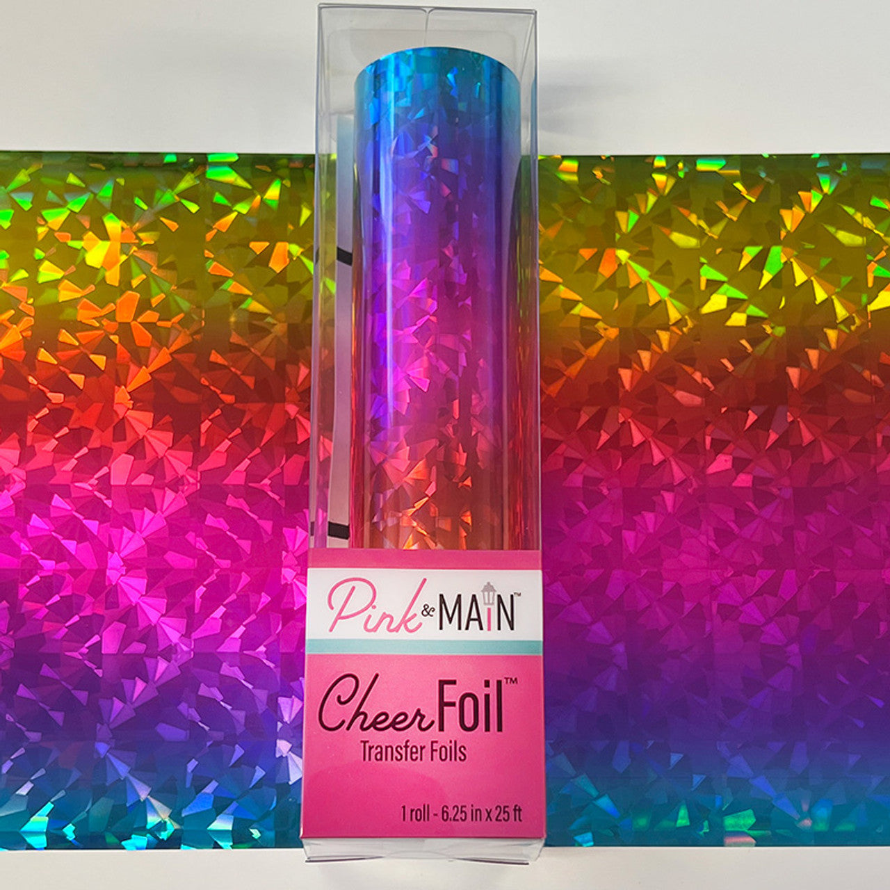 Pink and Main Prism Rainbow CheerFoil Roll PMF089