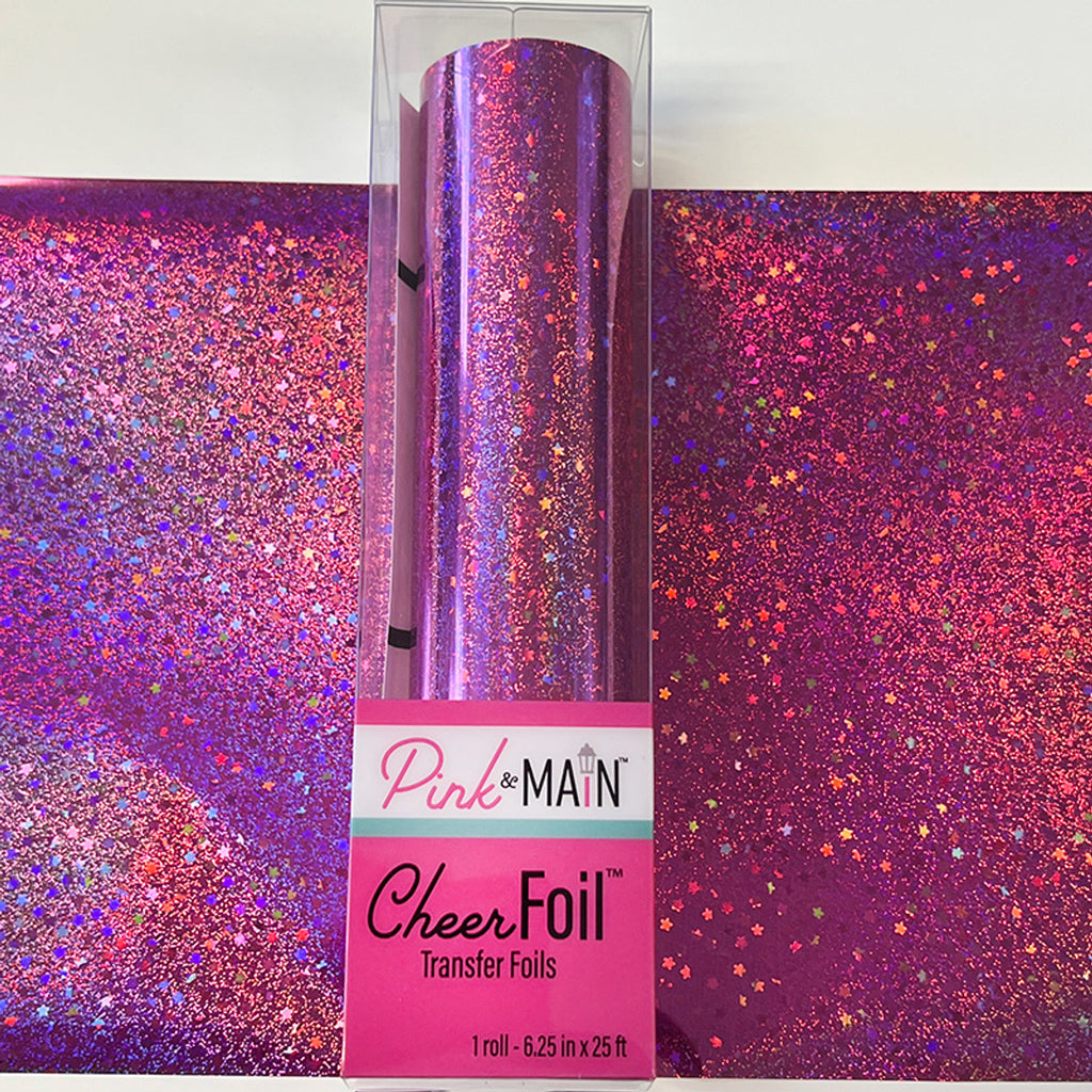 Pink and Main Sparkle Pink CheerFoil Roll PMF092