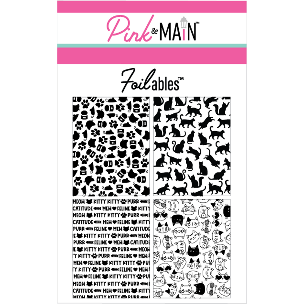 Pink and Main Cats Foilable Panels PMF096
