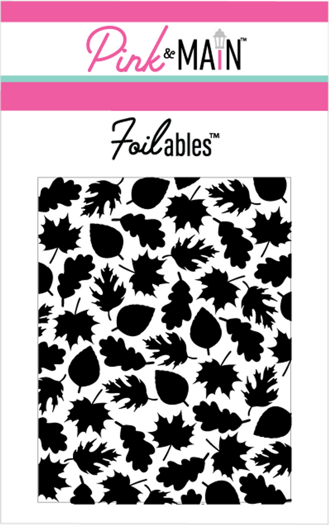 Pink and Main Falling Leaves Foilables Panel PMF119
