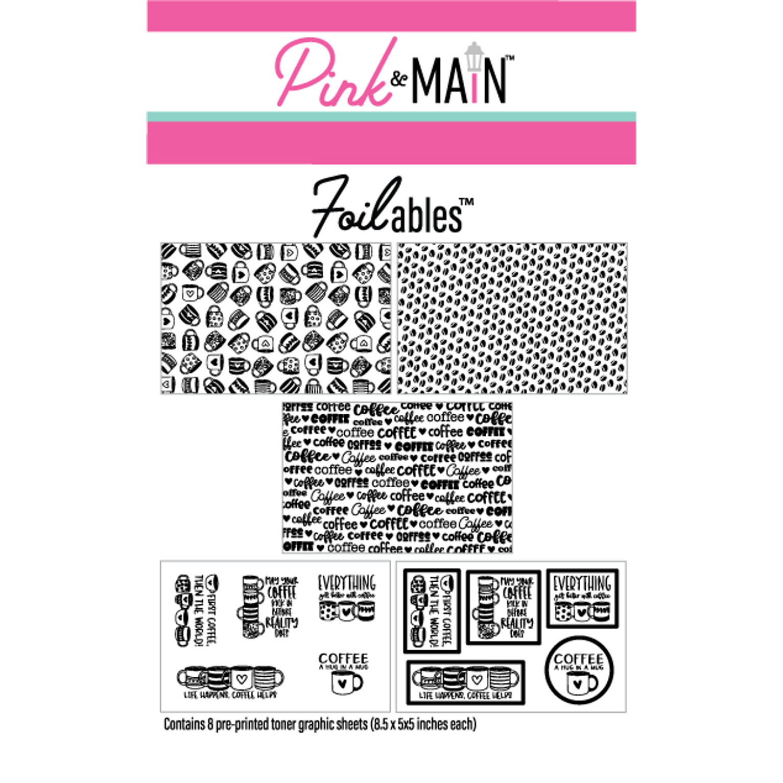 Pink and Main Coffee Lovers Foilables Kit PMF122