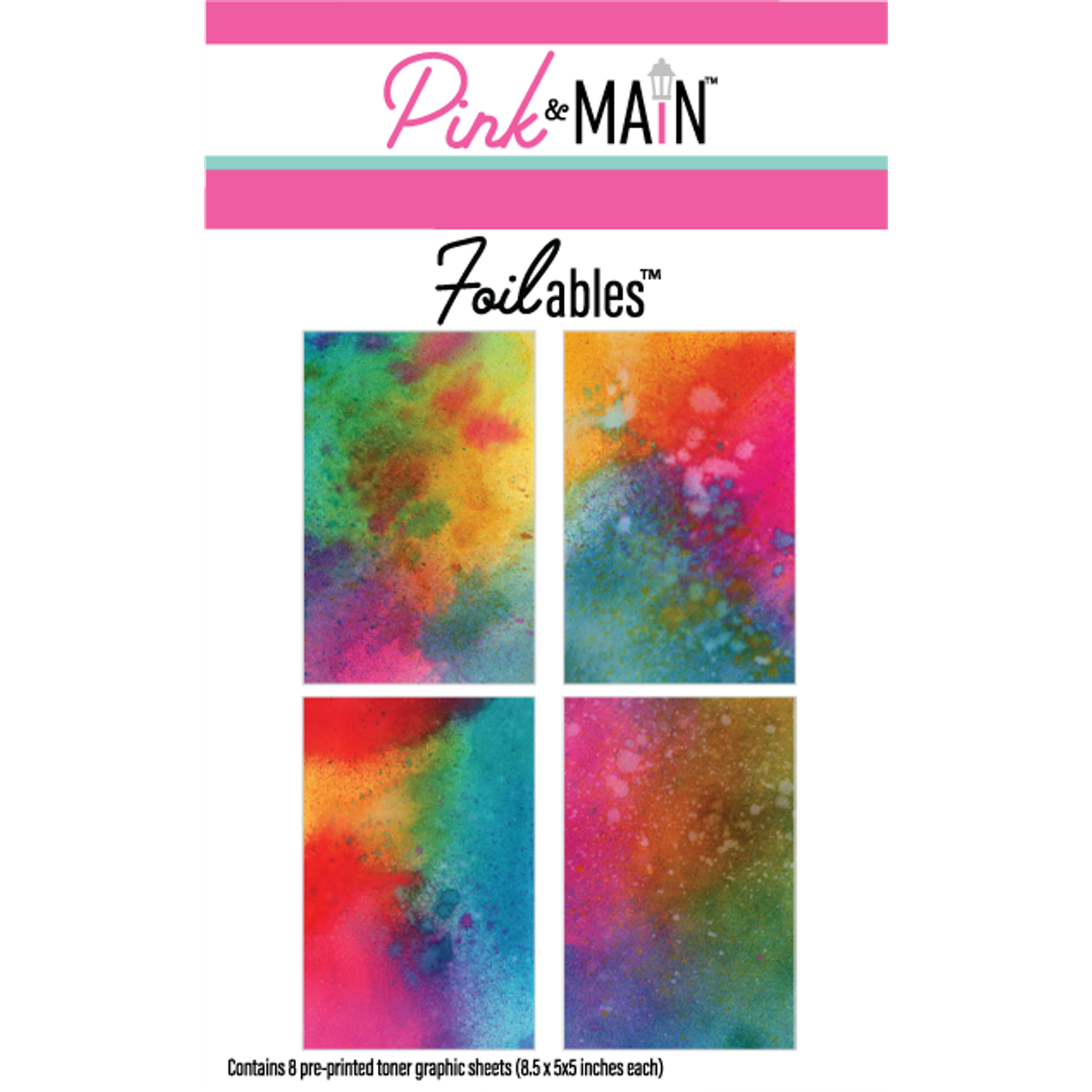Pink and Main Color Art Foilable Toner Sheets pmf152