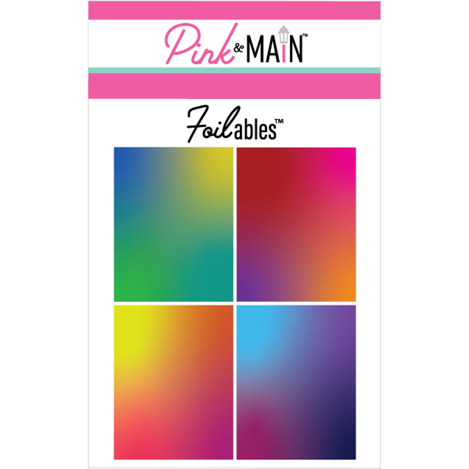 Pink and Main Color Blends Foilable Panels pmf177