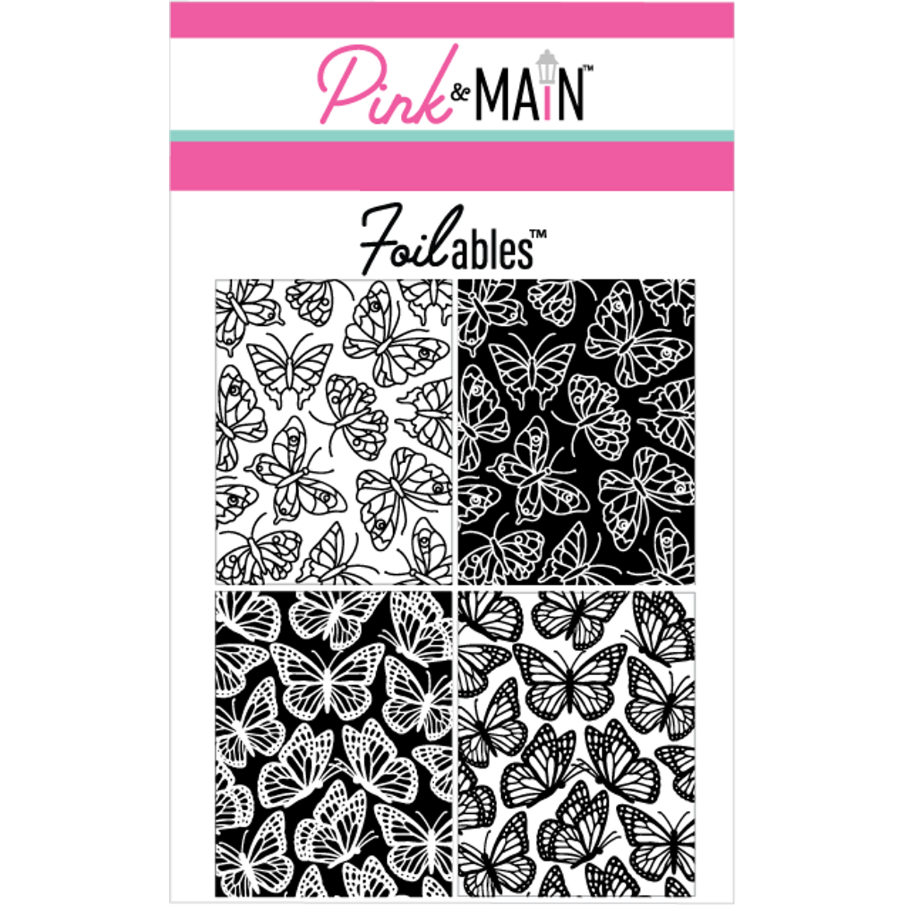 Pink and Main Pretty Wings Foilables Panels pmf209