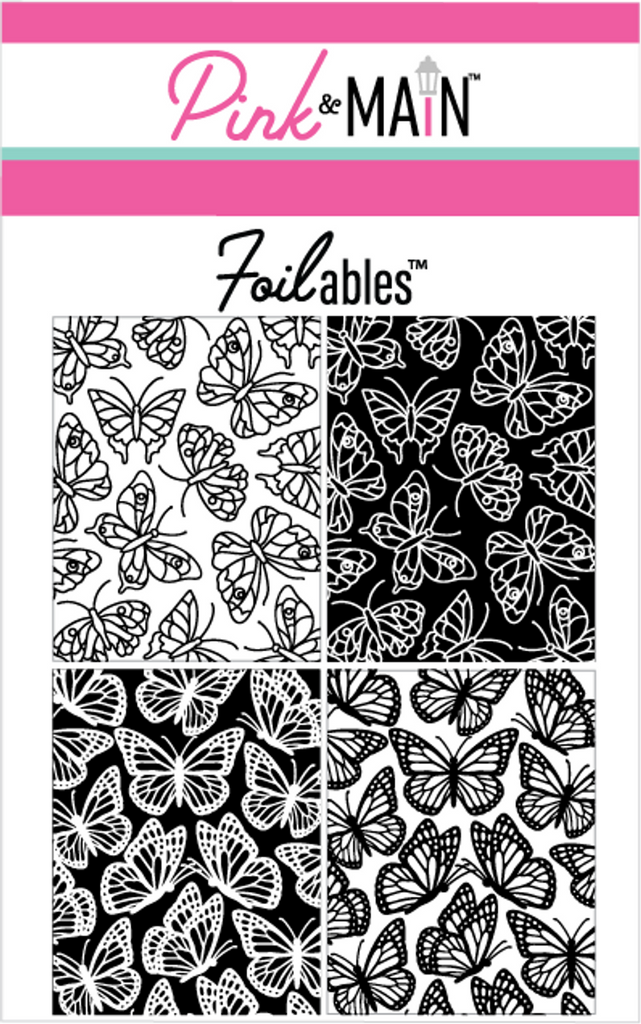 Pink and Main Pretty Wings Foilables Panels pmf209