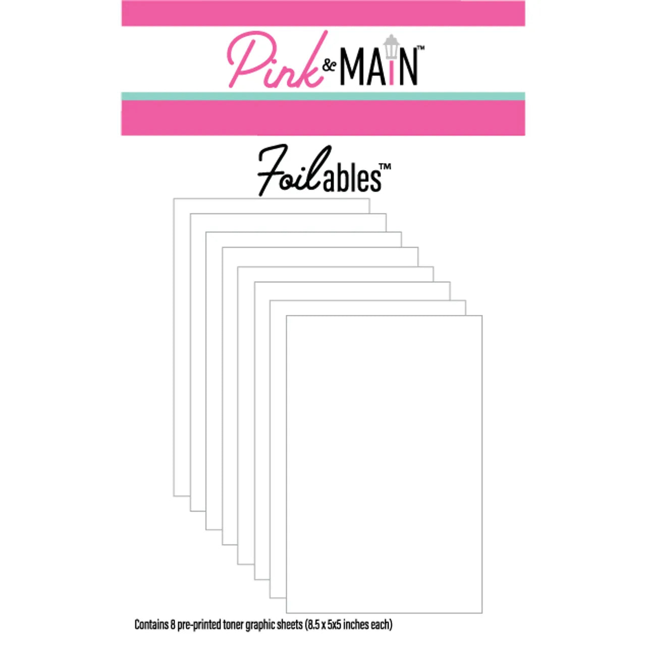 Pink and Main White Toner Sheets pmf218