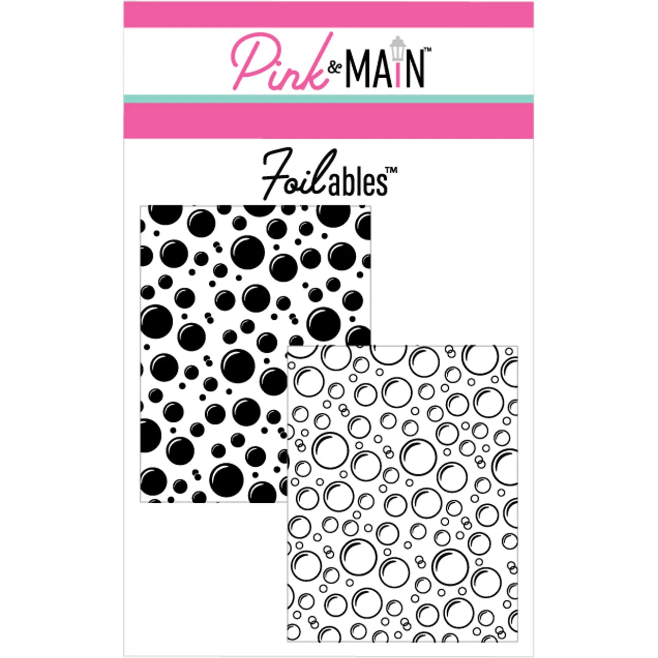 Pink and Main Bubbles Foilables Panels pmf235