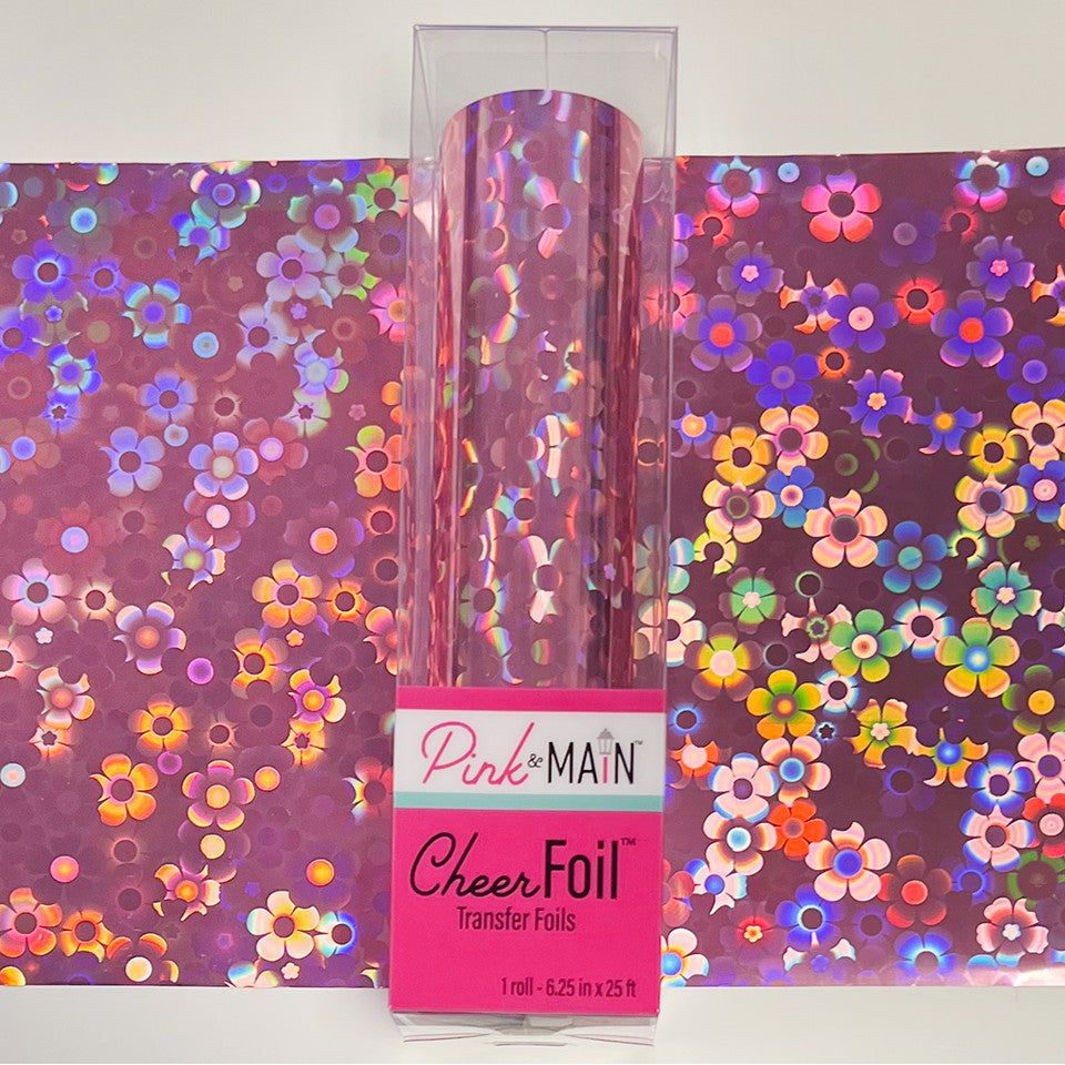 Pink and Main Flowers Pink CheerFoil Roll pmf304