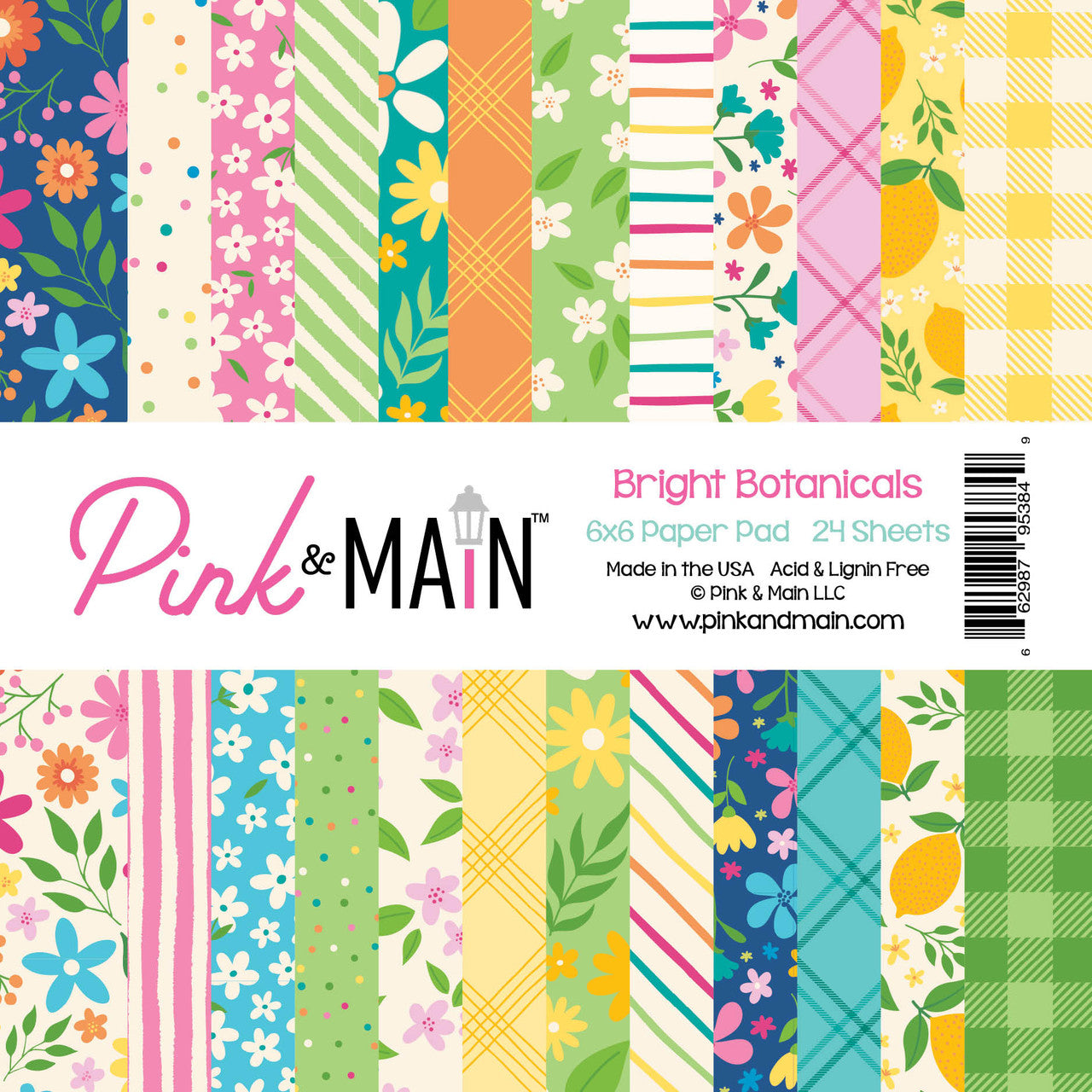 Pink and Main Bright Botanicals 6x6 inch Paper Pad pmp138